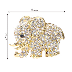 Elegant Diamond Crystal Elephant Aromatherapy Car Vent Clip