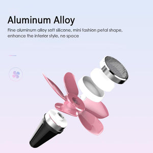 Elegant Fully Functional Air Rotating Aromatherapy Petal Car Vent Clip