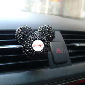 Luxury Custom Ear Vehicle Logo Car Air Freshener (Black)